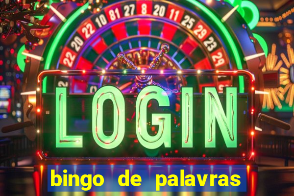 bingo de palavras cha de bebe