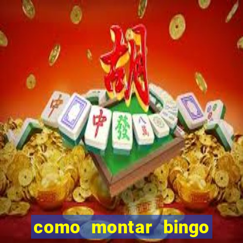 como montar bingo brinquedos toia