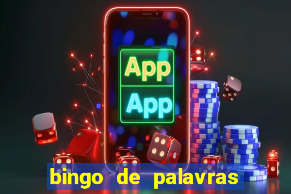 bingo de palavras 3 ano