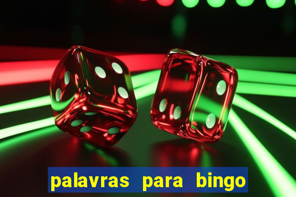 palavras para bingo de cha de lingerie