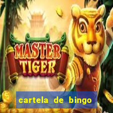 cartela de bingo cha de panela