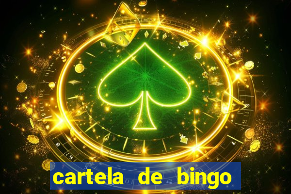 cartela de bingo cha de panela