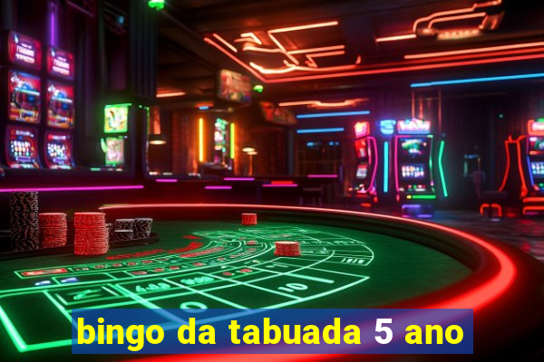 bingo da tabuada 5 ano