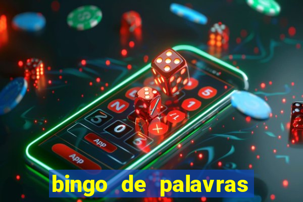 bingo de palavras cha de bebe