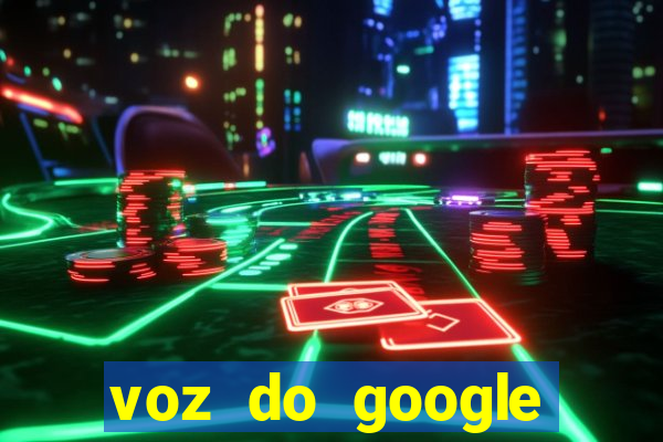 voz do google tradutor homem