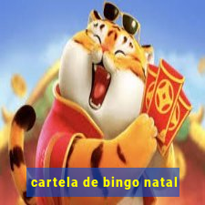 cartela de bingo natal