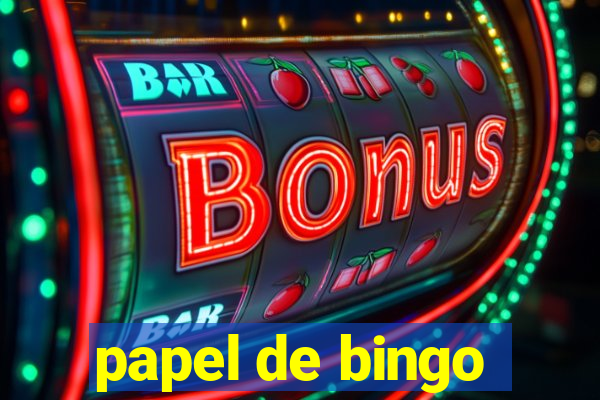 papel de bingo