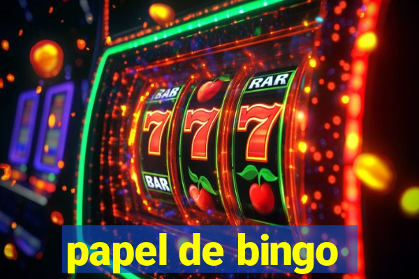 papel de bingo