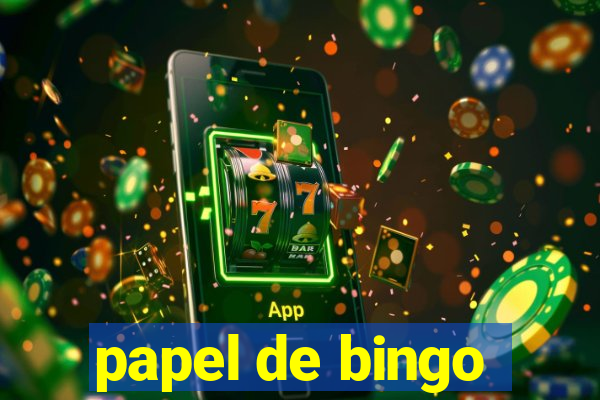 papel de bingo