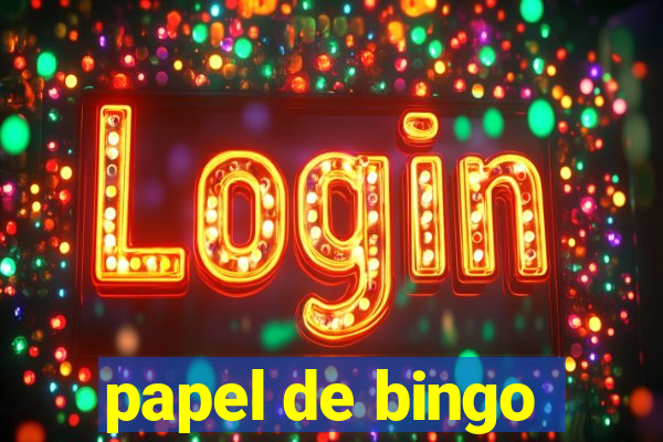 papel de bingo