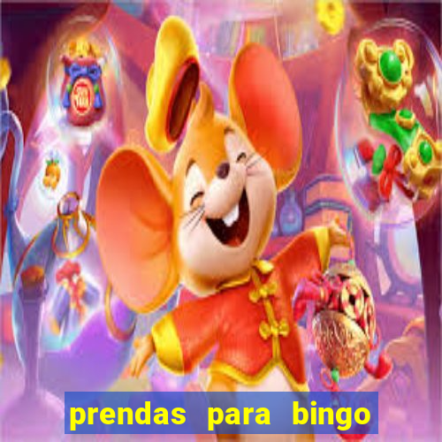 prendas para bingo de natal