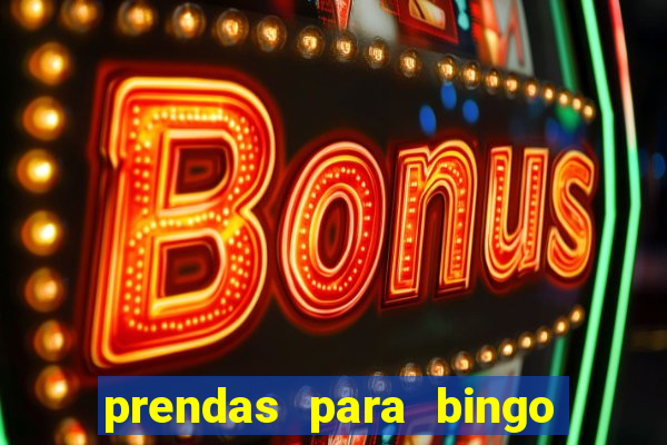 prendas para bingo de natal