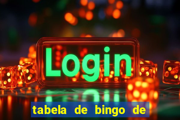 tabela de bingo de 1 a 100