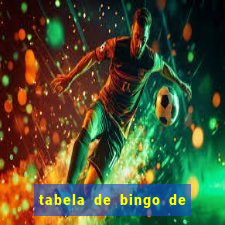 tabela de bingo de 1 a 100