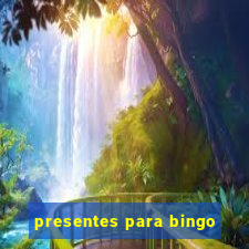 presentes para bingo