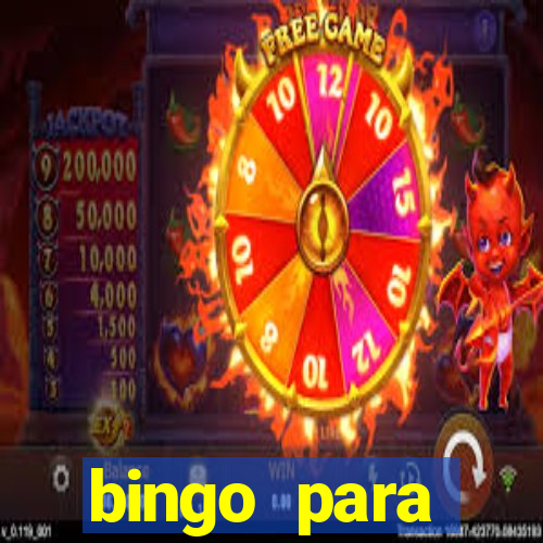 bingo para despedida de solteira para imprimir