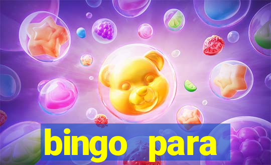 bingo para despedida de solteira para imprimir